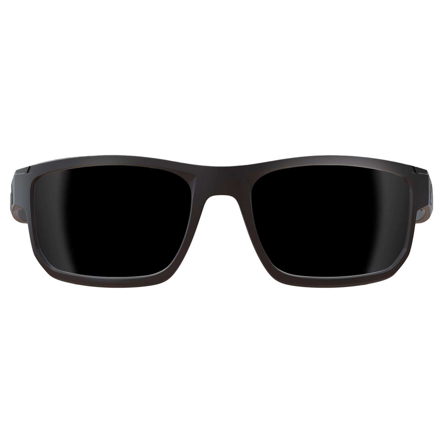 Edge Defiance AntiFog Polarized Wayfarer Safety Glasses Smoke Lens