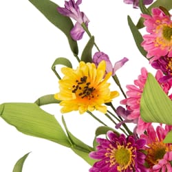 Glitzhome 24 in. H X 24 in. L Multicolored Paper Wreath