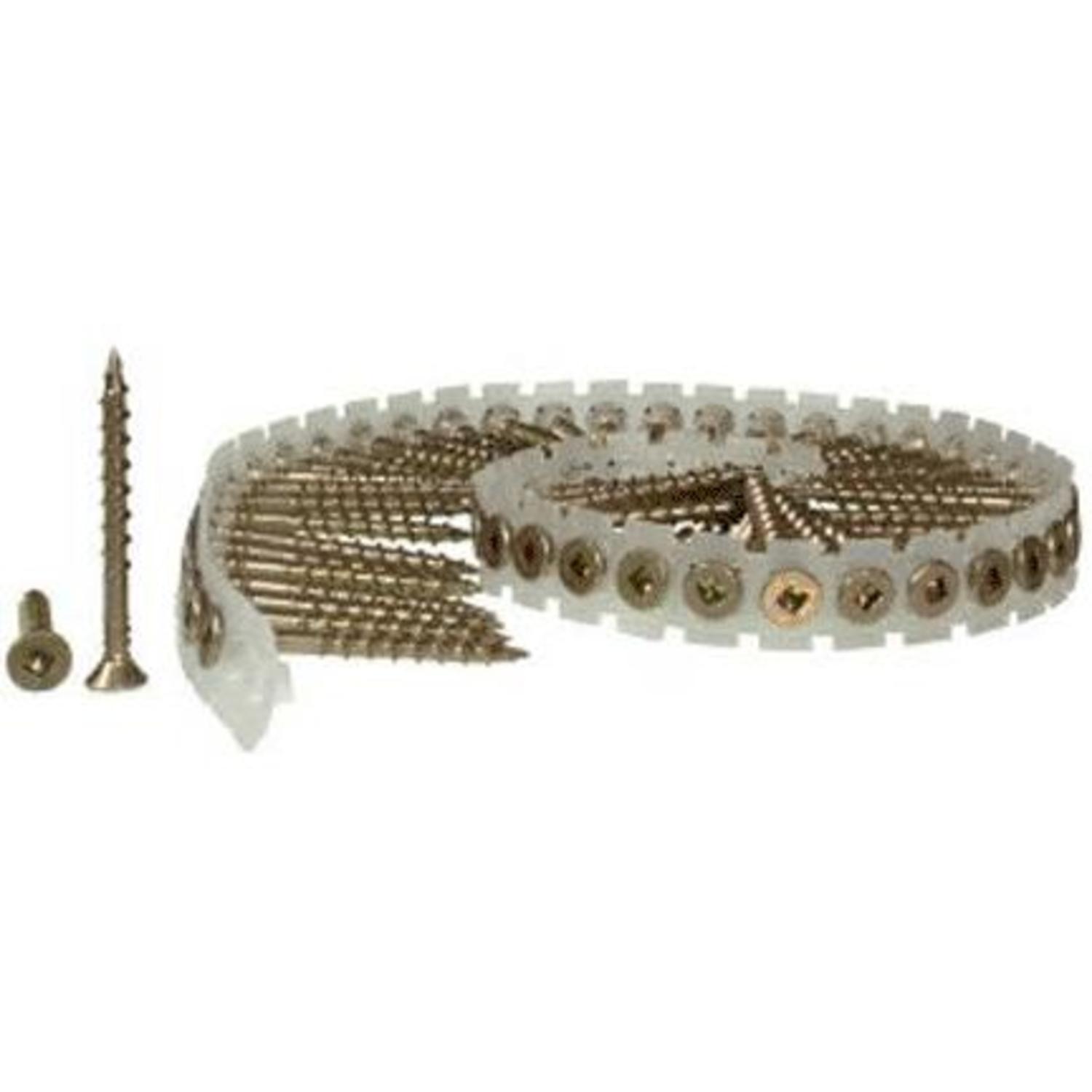Senco DuraSpin No. 8 Sizes X 2-1/2 in. L Square Square Head Deck Screws 800 pk - 08F250Y - Hardware Fasteners  sku 08F250Y