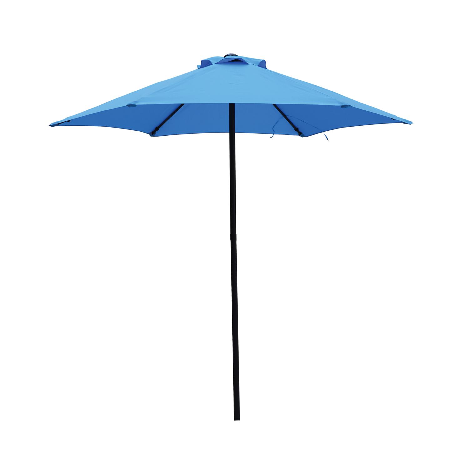 UPC 843518083451 product image for Living Accents MARKET 7.5 ft. Tiltable Blue Patio Umbrella | upcitemdb.com