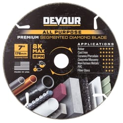 NuTek DEVOUR 7 in. D Diamond Segmented Cutting Wheel