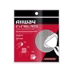 Allway 6 in. L X 6 in. W Fiberglass White Self Adhesive Drywall Mesh Patch