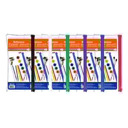 Bazic Products 5 in. H X 11 in. W X 0.13 in. D Pencil Case Assorted