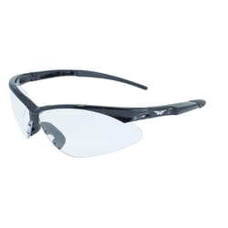 Global Vision Fast Freddie Motorcycle Safety Glasses Clear Lens Black Frame 1 pk