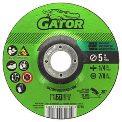 Gator 5 in. D X 7/8 in. Aluminum Oxide/Silicon Carbide Masonry Cut-Off Wheel 1 pk