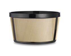 Medelco 12 cups Black/Gold Basket Coffee Filter 1 pk