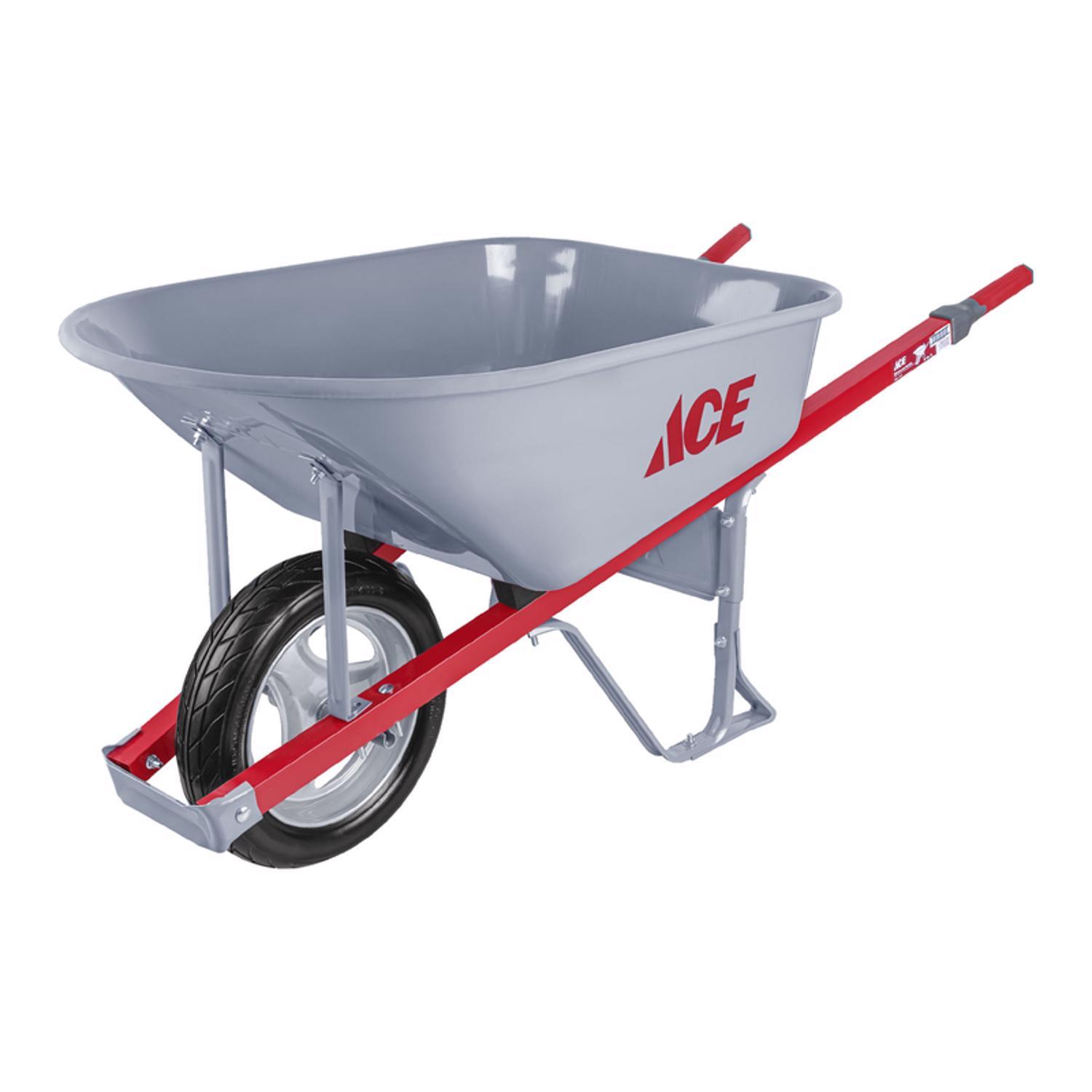 Ace Steel Contractor Wheelbarrow 6 ft³