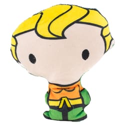 Buckle-Down DC Comics Multicolored Plush Chibi Aquaman Standing Pose Squeaky Dog Toy 1 pk