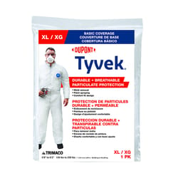 Dupont Tyvek Coveralls White XL 1 pk