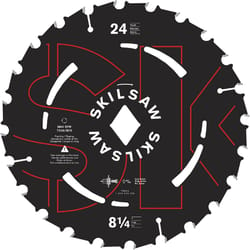 SKIL 8-1/4 in. D X 13/16 in. Carbide Tipped Steel Circular Saw Blade 24 teeth 1 pc