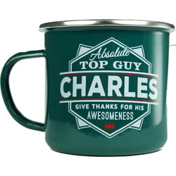 Top Guy Charles 14 oz Multicolored Steel Enamel Coated Mug 1 pk