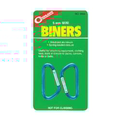 Coghlan's Assorted Mini Carabiners 5.375 in. H X 3 in. W X 0.125 in. L 2 pk