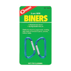 Coghlan's Assorted Mini Carabiners 5.375 in. H X 3 in. W X 0.125 in. L 2 pk