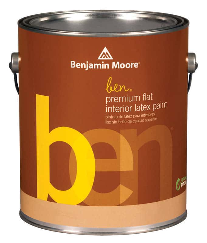 Benjamin Moore Ben Flat Base 3 Acrylic Latex Paint Indoor