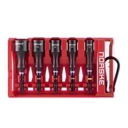 Norske 2-9/16 in. L S2 Steel Nut Setter Set 5 pc
