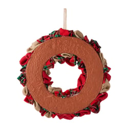 Glitzhome 17.25 in. D Plaid Wreath