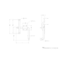 Ace 11.52 in. H X 6.75 in. W X 1.8 in. L Zinc-Plated Zinc Strike Gate Latch