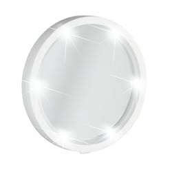 Wenko Wandspiegel 5.1 in. H X 5.1 in. W LED Round Wall Mirror White