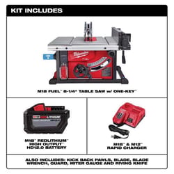 Milwaukee M18 FUEL Cordless 8-1/4 in. Table Saw Kit (Battery & Charger)