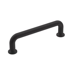 Amerock Factor Contemporary Cylindrical Cabinet Pull 3 in. Flat Black 1 pk