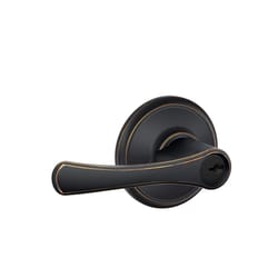 Schlage Avila Aged Bronze Entry Door Knob 1-3/4 in.