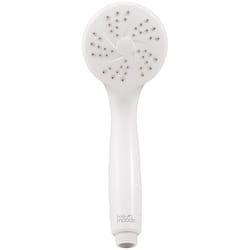 PlumbCraft White Plastic 1 settings Handheld Showerhead 2 gpm