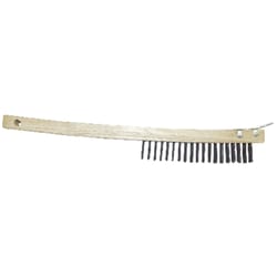 Allway  1 in. W x 19 in. L Carbon Steel  Wire Brush with Scraper 