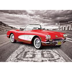 Eurographics 1959 Corvette Driving Down Route 66 Jigsaw Puzzle Multicolored 1000 pc