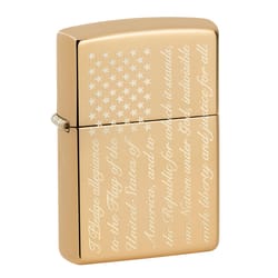 Zippo Gold Pledge of Allegiance Lighter 1 pk