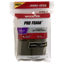 Wooster Jumbo Koter Pro Foam 4.5 in. W Mini Paint Roller Cover 2 pk