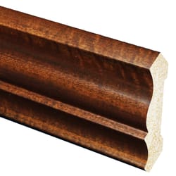 Inteplast Building Products 1/2 in. H X 3-3/16 in. W X 8 ft. L Prefinished Mahogany Polystyrene Trim