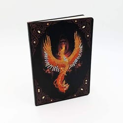 Crystal Art Phoenix Rising Notebook Kit Multicolored