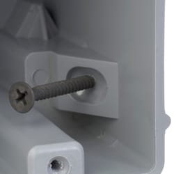 Madison Electric Smart Box Rectangle PVC 2 gang Electrical Box Gray