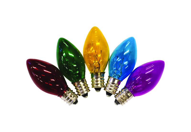 Holiday Bright Lights Incandescent C7 Multicolored 25 ct Replacement