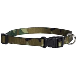 Boss Pet Casual Canine Green Camo Nylon Dog Collar Large/X-Large