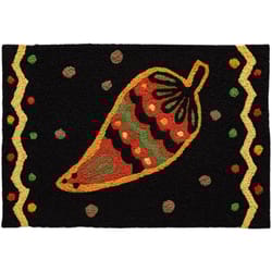Jellybean 20 in. W X 30 in. L Multi-Color Party Pepper Polyester Accent Rug