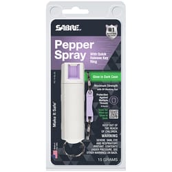 Sabre White Plastic Pepper Spray