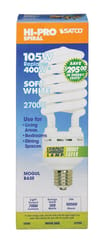 Satco HI-PRO 105 W T5 4.31 in. D X 11.25 in. L CFL Bulb Soft White Specialty 2700 K 1 pk