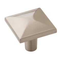 Amerock Extensity Transitional Square Cabinet Knob 1-1/16 in. Satin Nickel 1 pk