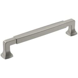 Amerock Stature Transitional Rectangle Cabinet Pull 6-5/16 in. Satin Nickel 1 pk