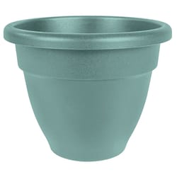 HC Companies Caribbean 10.13 in. H X 12.75 in. D Plastic Planter Teal