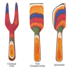 Totally Bamboo Baltique Marrakesh Multicolored Bamboo Cheese Tool Set