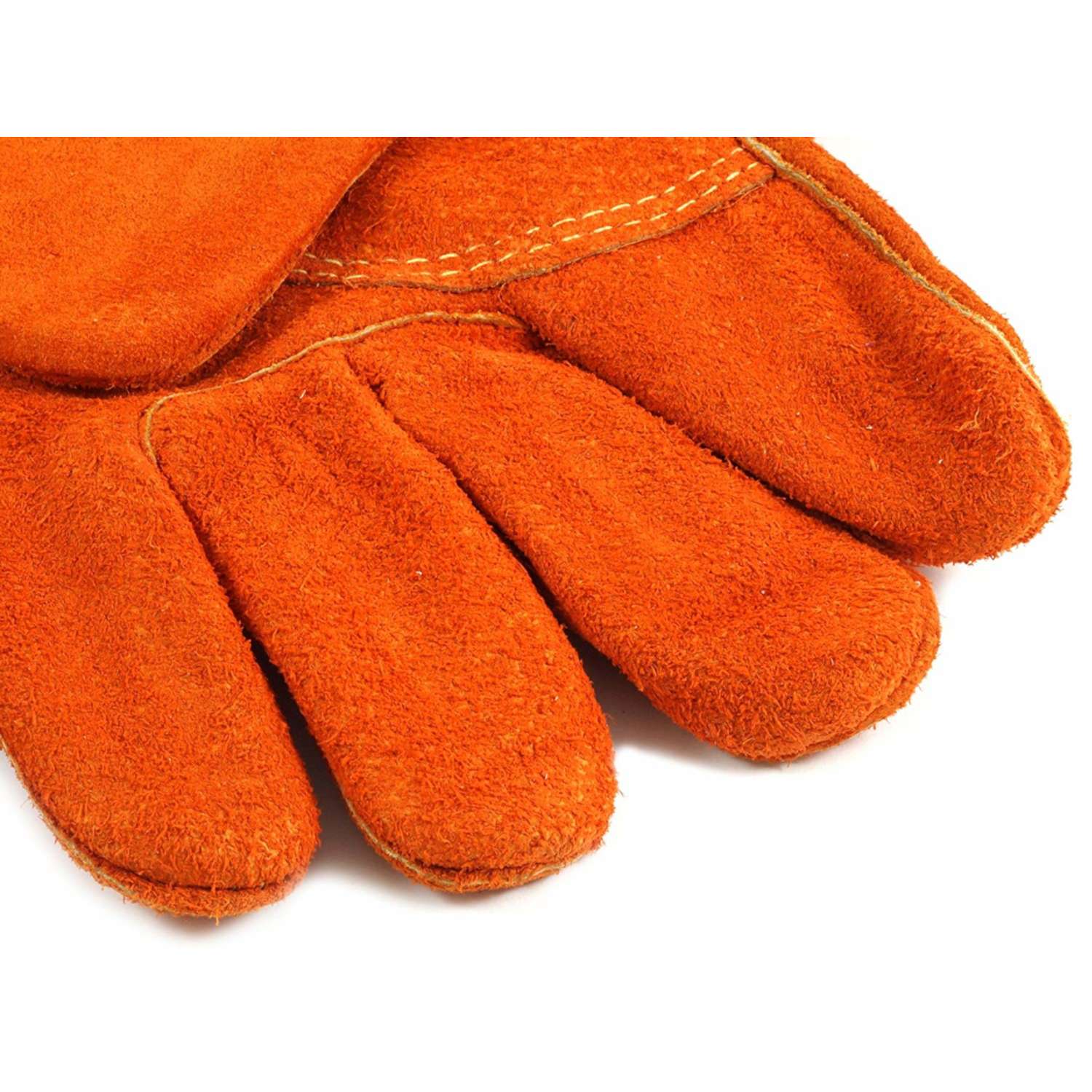 Forney 14 in. Leather Medium Duty Welding Gloves Orange L 1 pk