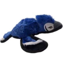 Steel Dog Ruffioan Blue Plush Jay Squeak Dog Toy 1 pk