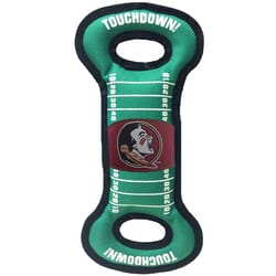 Pets First NFL Green Nylon Florida State Seminoles Dog Tug Toy 1 pk