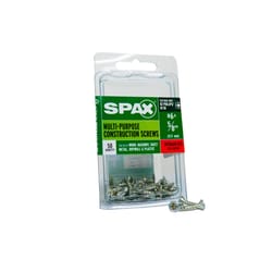 SPAX Multi-Material No. 6 Label X 5/8 in. L Unidrive Flat Head Serrated Construction Screws