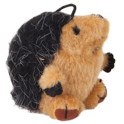 Zoobilee Multicolored Plush Hedgehog Squatter Pet Toy Medium 1 pc