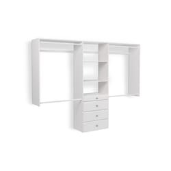 Easy Track 84 in. H X 96 in. W X 14 in. L Wood Closet Organizer