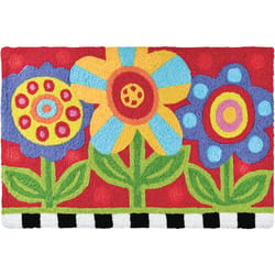 Jellybean 20 in. W X 30 in. L Multicolored Pop Art Garden Polyester Accent Rug
