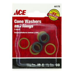 Ace 1/2 in. Dia. Rubber Slip Joint Washers and Rings 2 pk